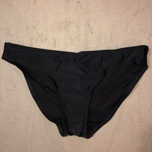 NWT aerie black bikini bottoms